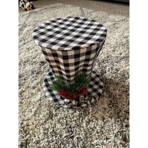 10' LTD Burlap Plaid Lightning Christmas‎ Hat